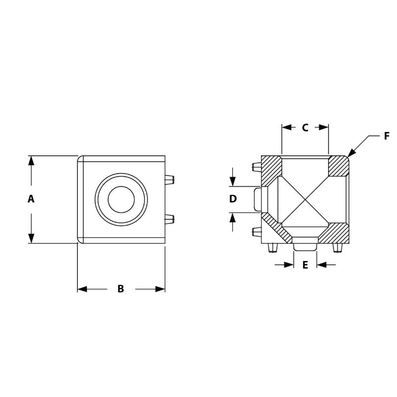 Image of 2 Hole Corner Connector