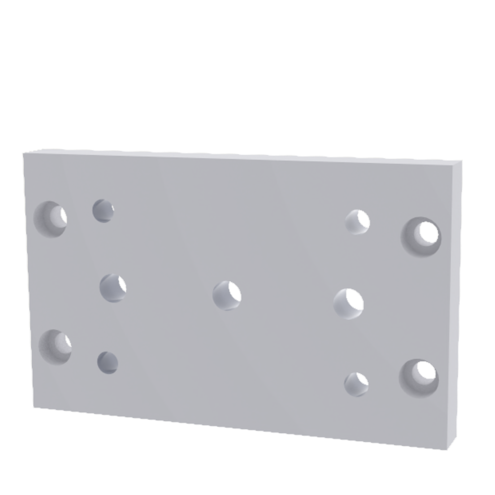 Image of Electric Column Lift Base Plate - Mount To Casters Leveling Feet