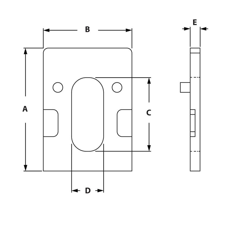 Drawing of Draw-Uniblock Spacers