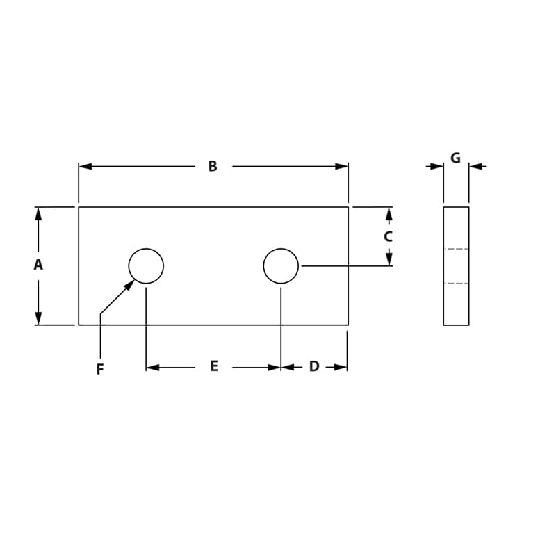 Image of Draw-2 Hole Joining Strip