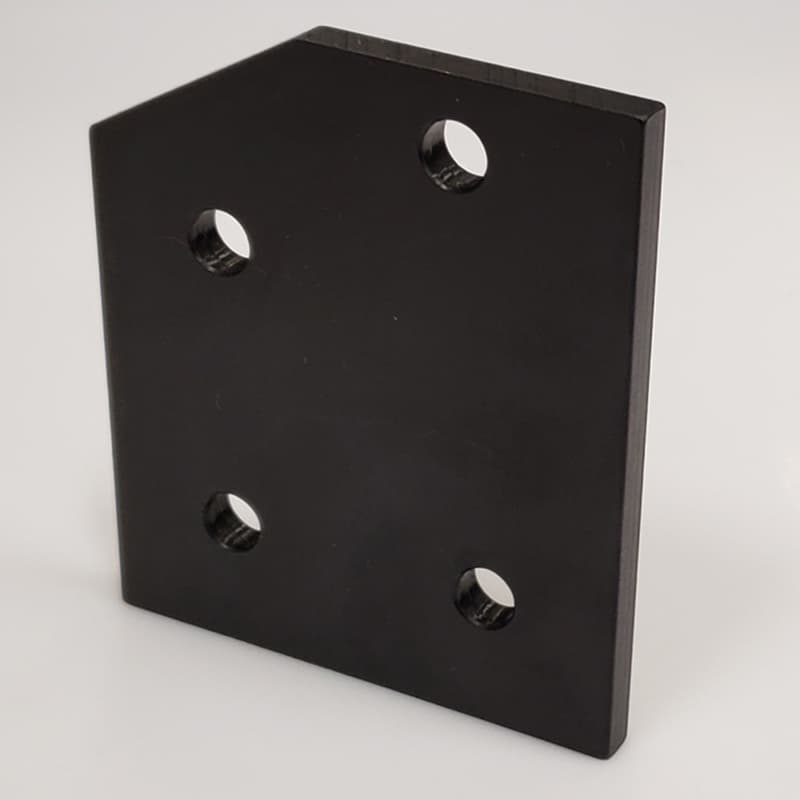 Image of 4 Hole 30 Degree Joining Plate Black