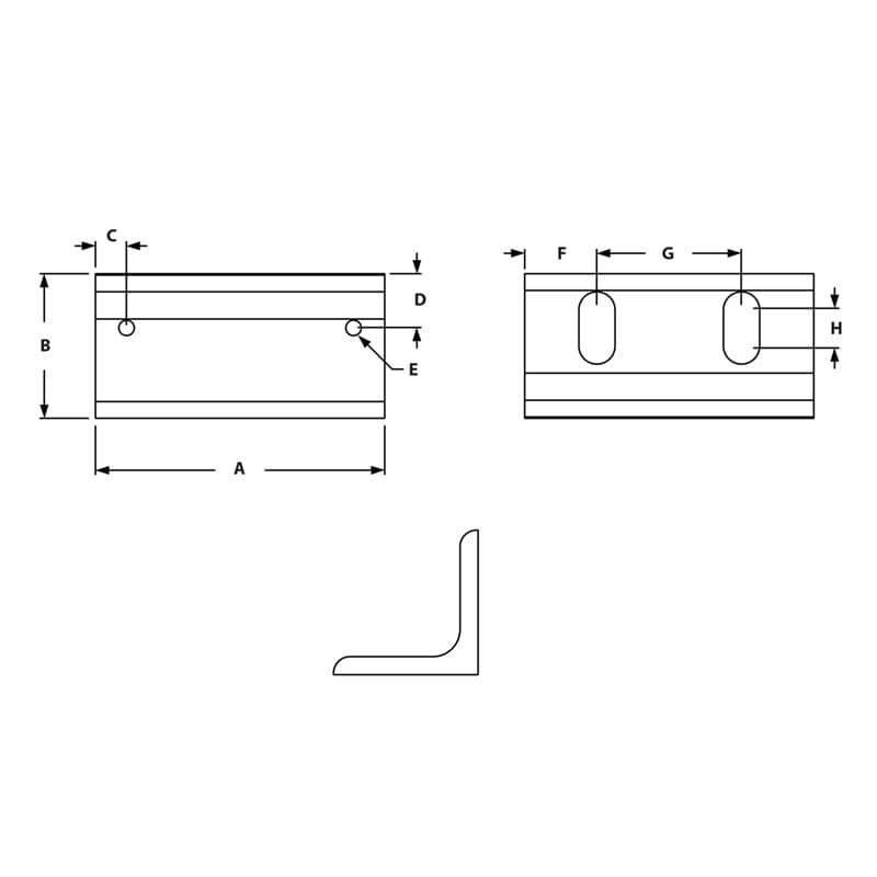 Image of Draw-Magnetic Door Catch Bracket