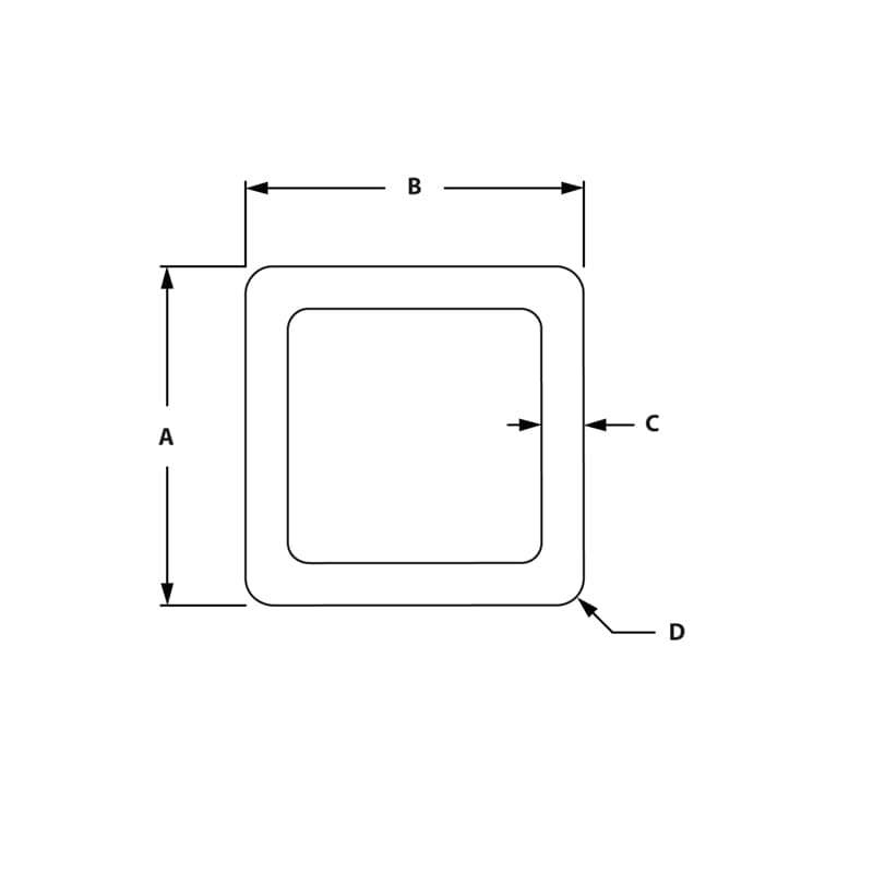 Image of Draw-Square Tube