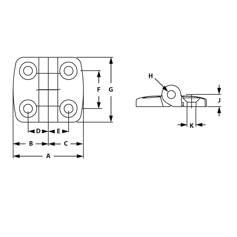 Image of Draw-Plastic Hinge