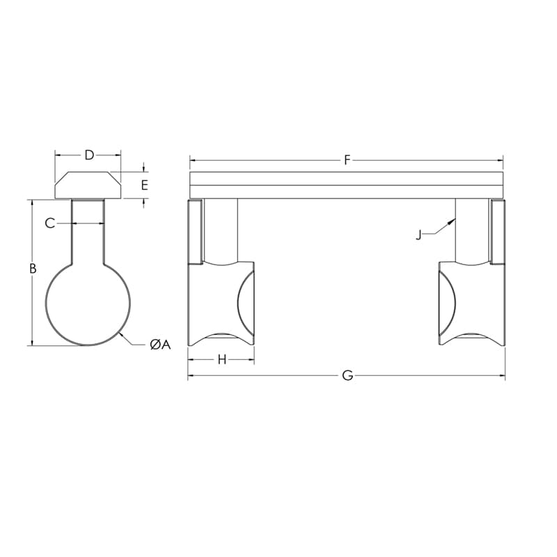 Image of Double Anchor Fastener Long