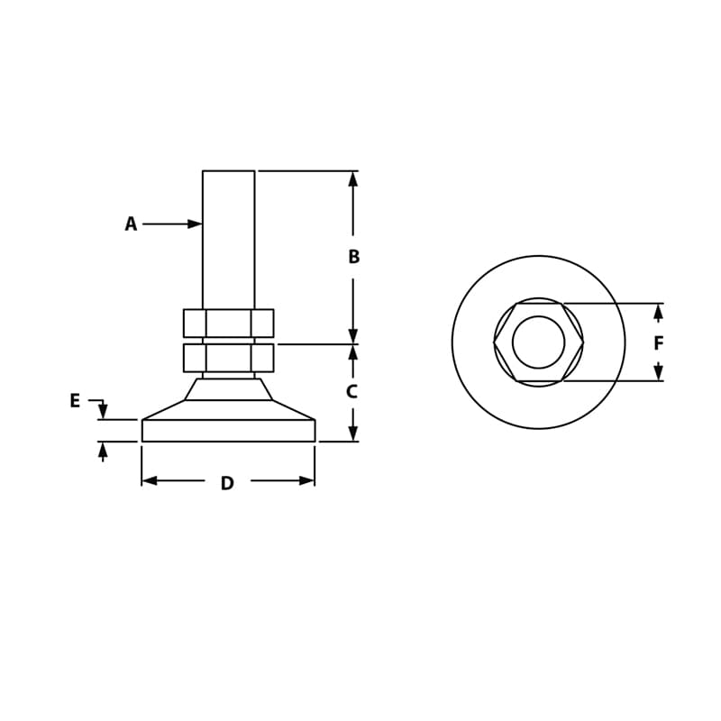 Image of Draw-Deluxe Leveling Feet