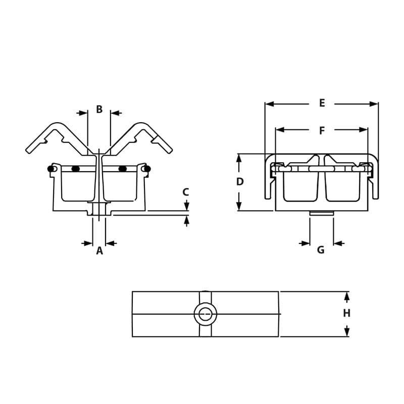 Image of Draw-Clip Cable Binding Block