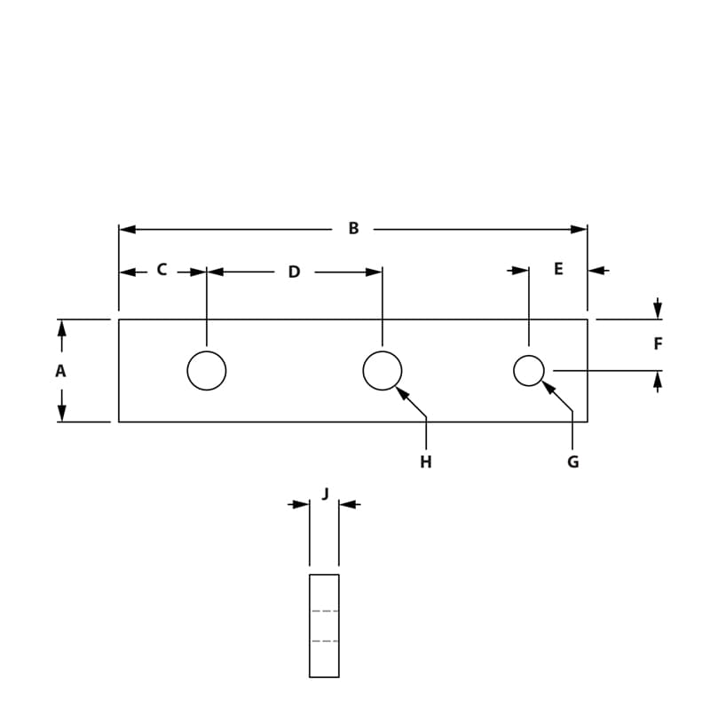 Image of Draw-3 Hole Large Transition Strip