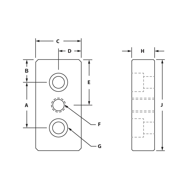 Image of Draw-3 Hole End Mount Pressure Manifold