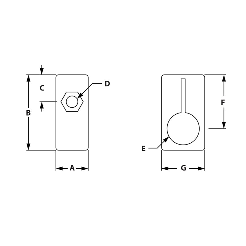 Image of Draw-Sensor Mounting Block