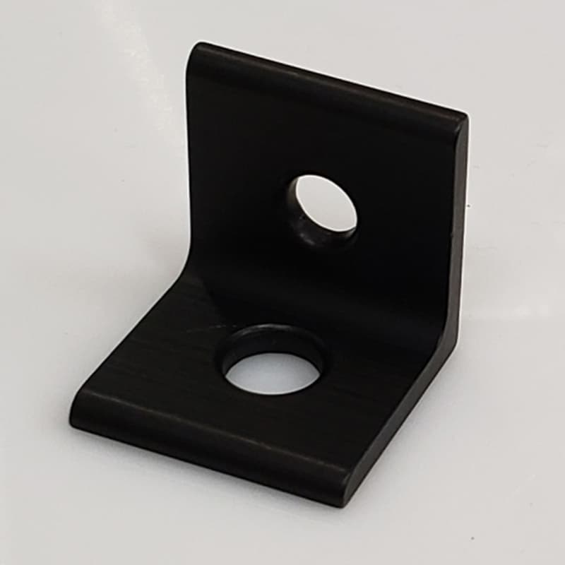 Image of 2 Hole Transition Inside Corner Bracket Black