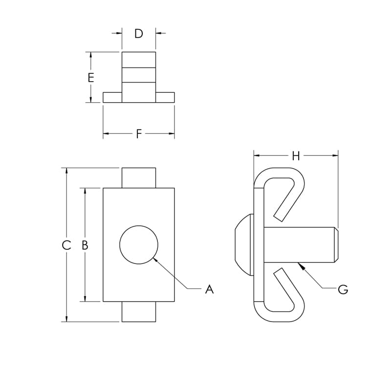 Image of End Fastener w-Bolt
