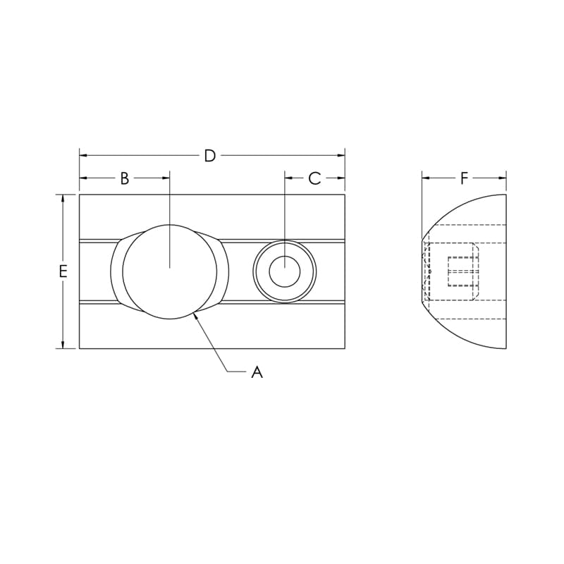 Image of Drop In Tnuts w-Set Screw