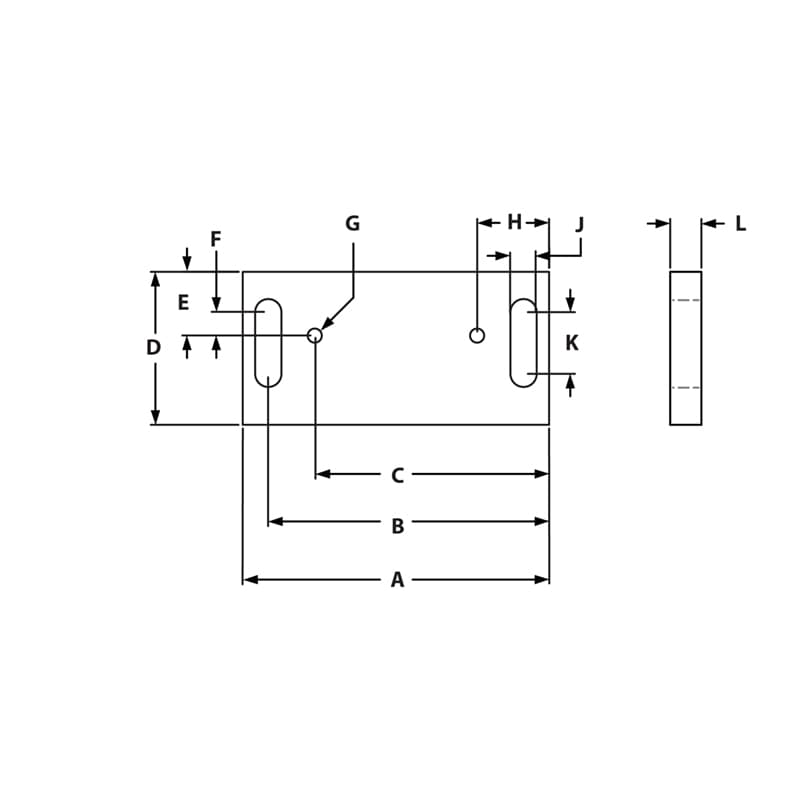 Image of Draw-Grabber Door Catch Mounting Plate