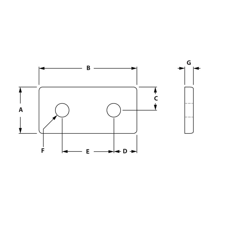 Image of Draw-2 Hole Joining Strip