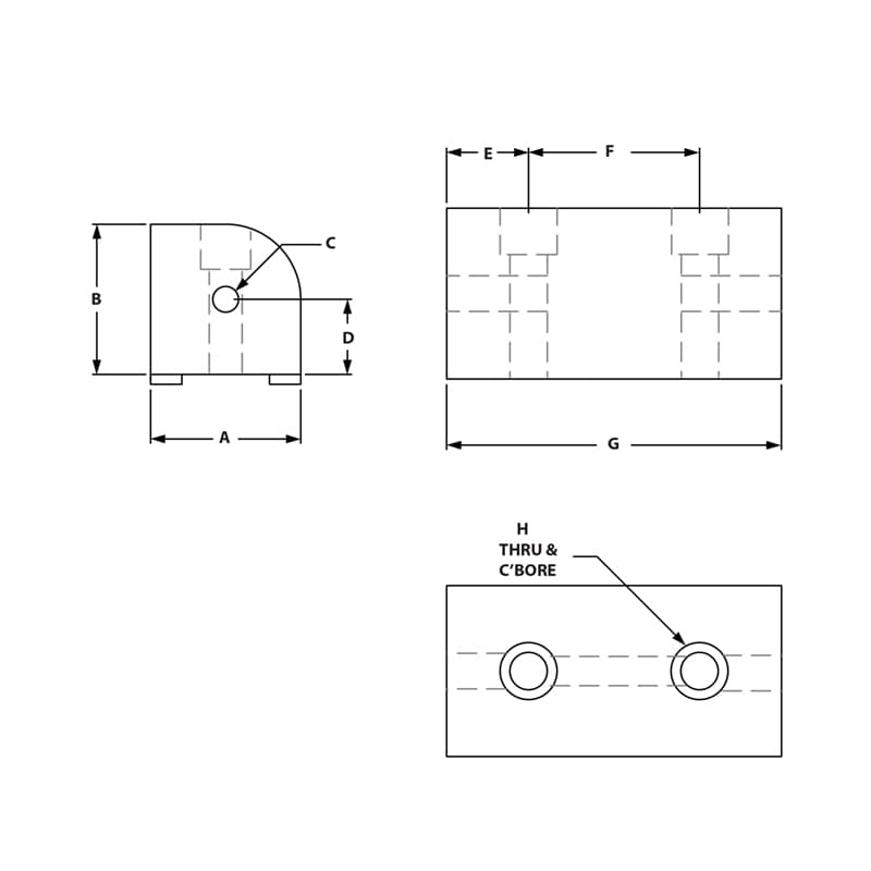 Image of Draw-Universal Right Angle Living Nub