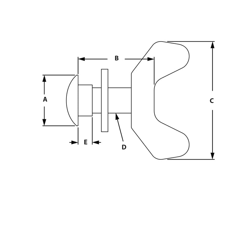 Image of Draw-Wing Nut Brake Kit