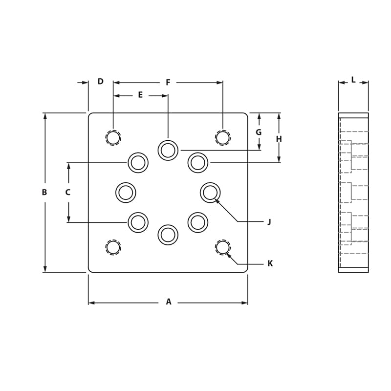 Image of Draw-Leveling Caster Base Plates