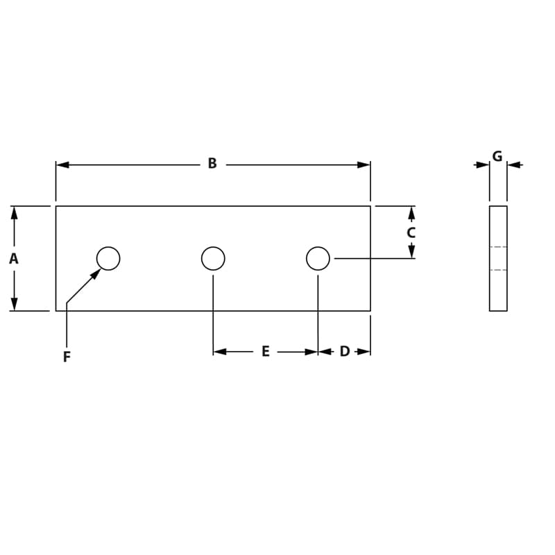 Image of Draw-3 Hole Joining Strip