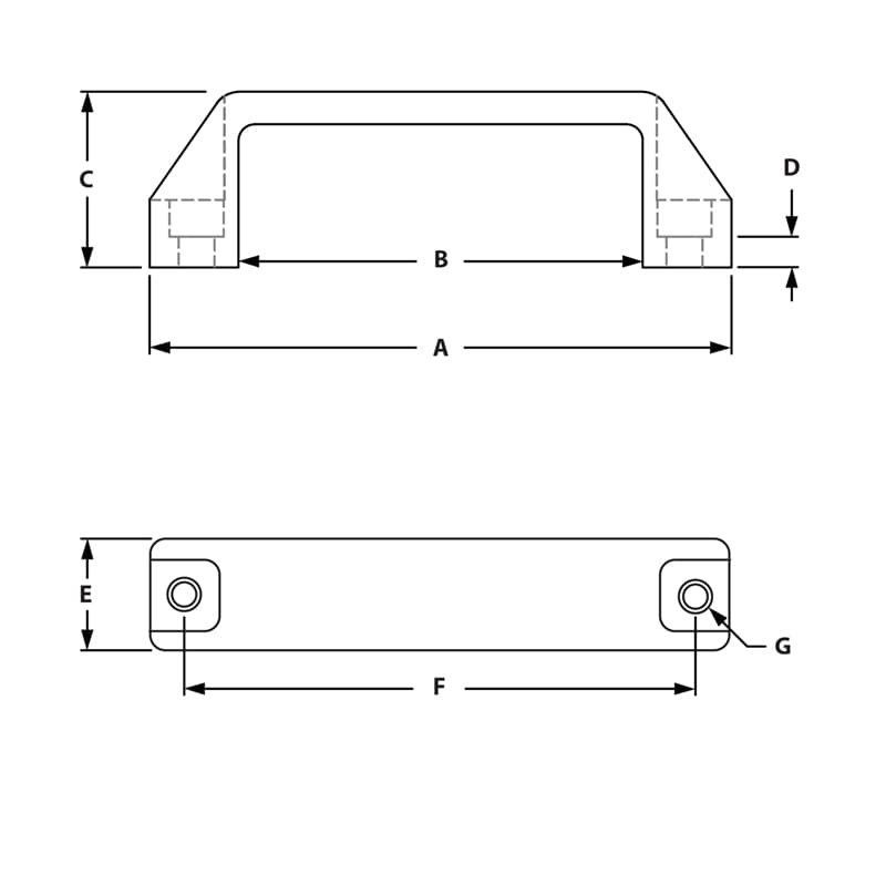 Image of Draw-Plastic Door Handles