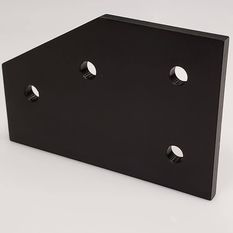 Image of 4 Hole 60 Degree Joining Plate Black