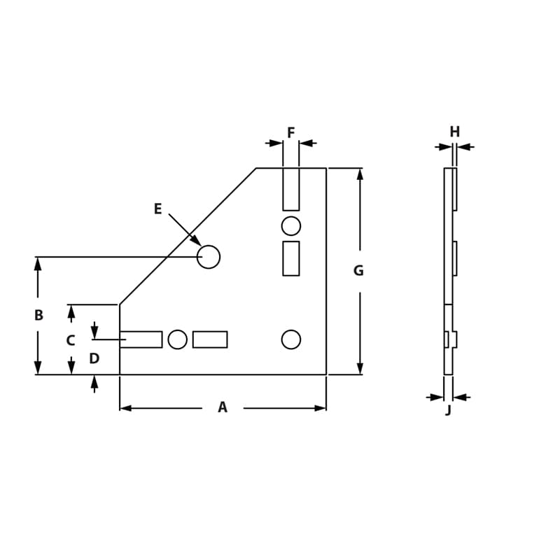 Image of Draw-4 Hole Connection Plate