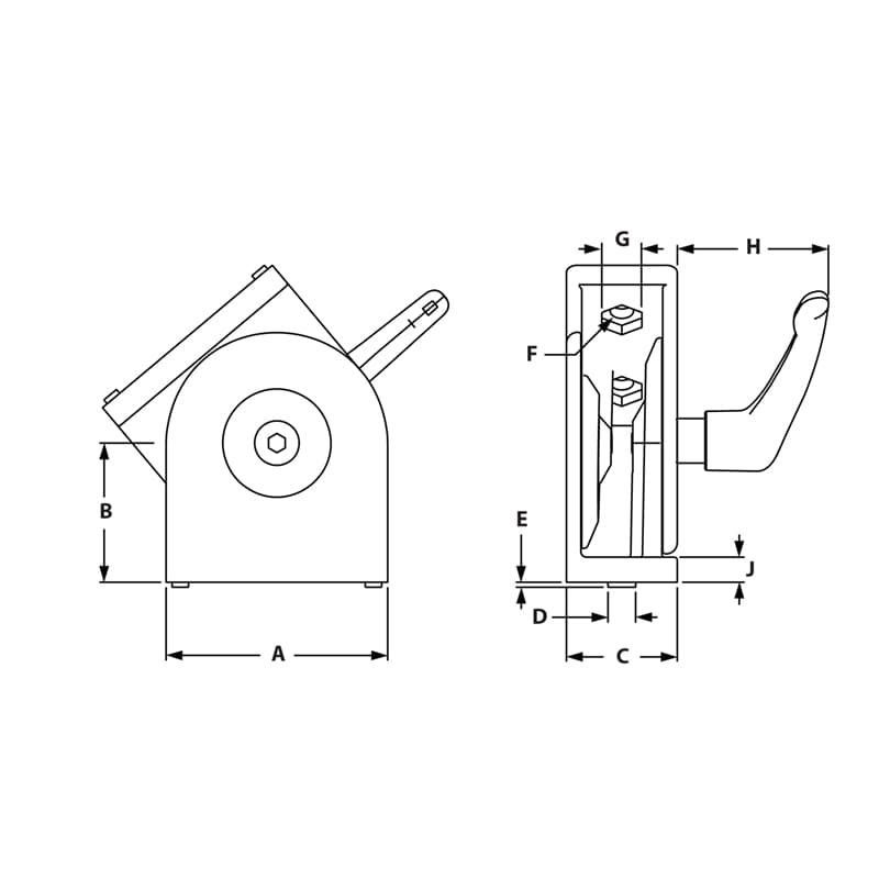 Image of Draw-Pivot Joints W Locking Handle 4080