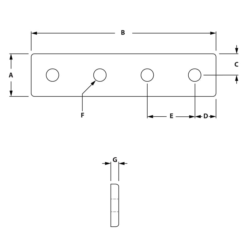 Image of Draw-4 Hole Joining Strip