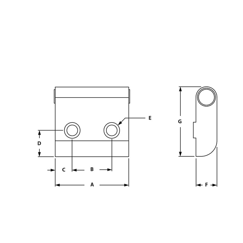 Image of Draw-Heavy Duty Lift Off Hinge Bushing