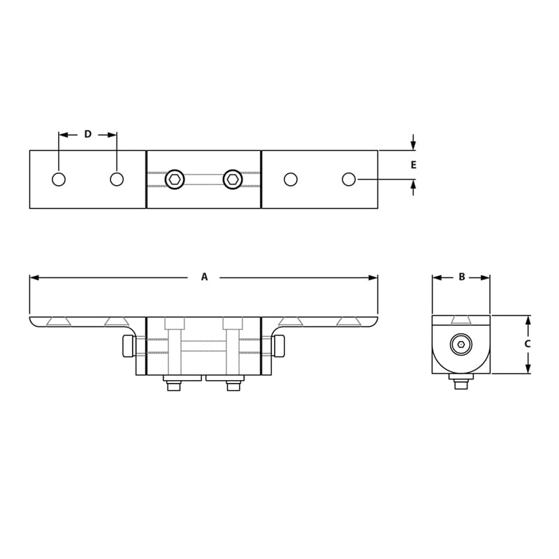 Image of Draw-Universal Living Hinge Corner Bracket