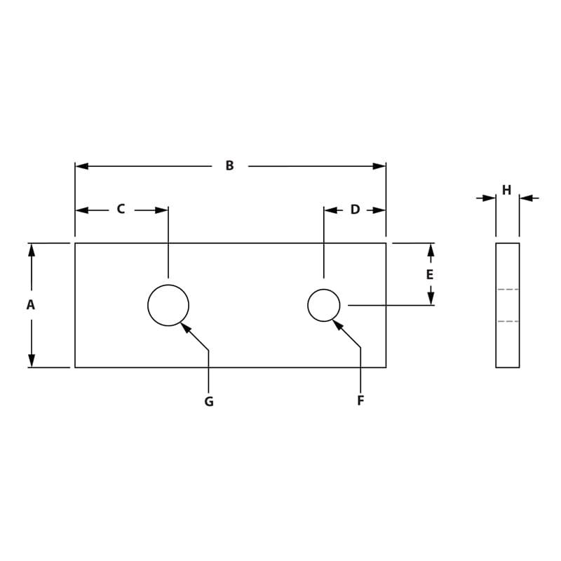 Image of Draw-2 Hole Transition Strip