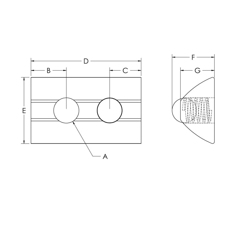 Image of Drop In Tnuts w-Ball Bearing