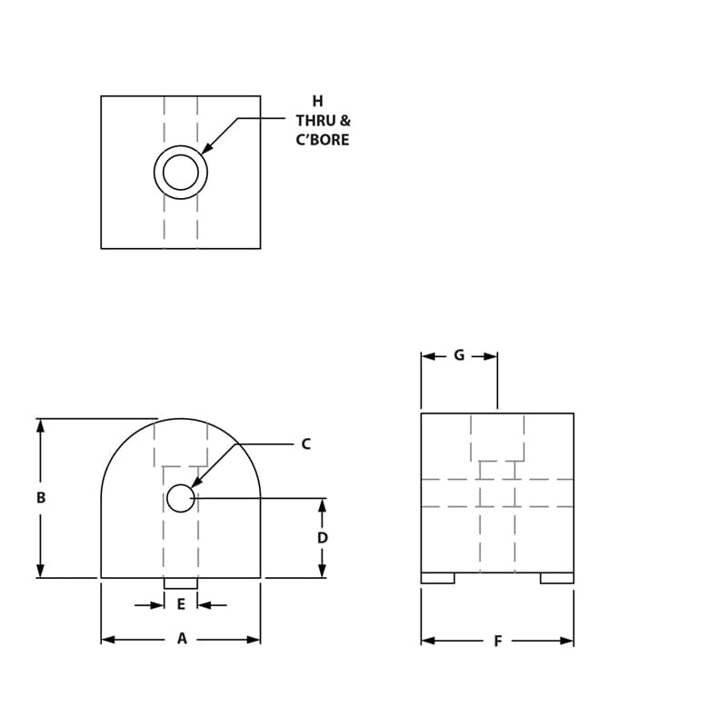 Image of Draw-90 Degree Living Nub